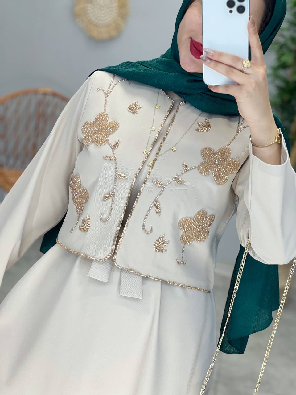 1502- کت و سارافون سنگدوزی