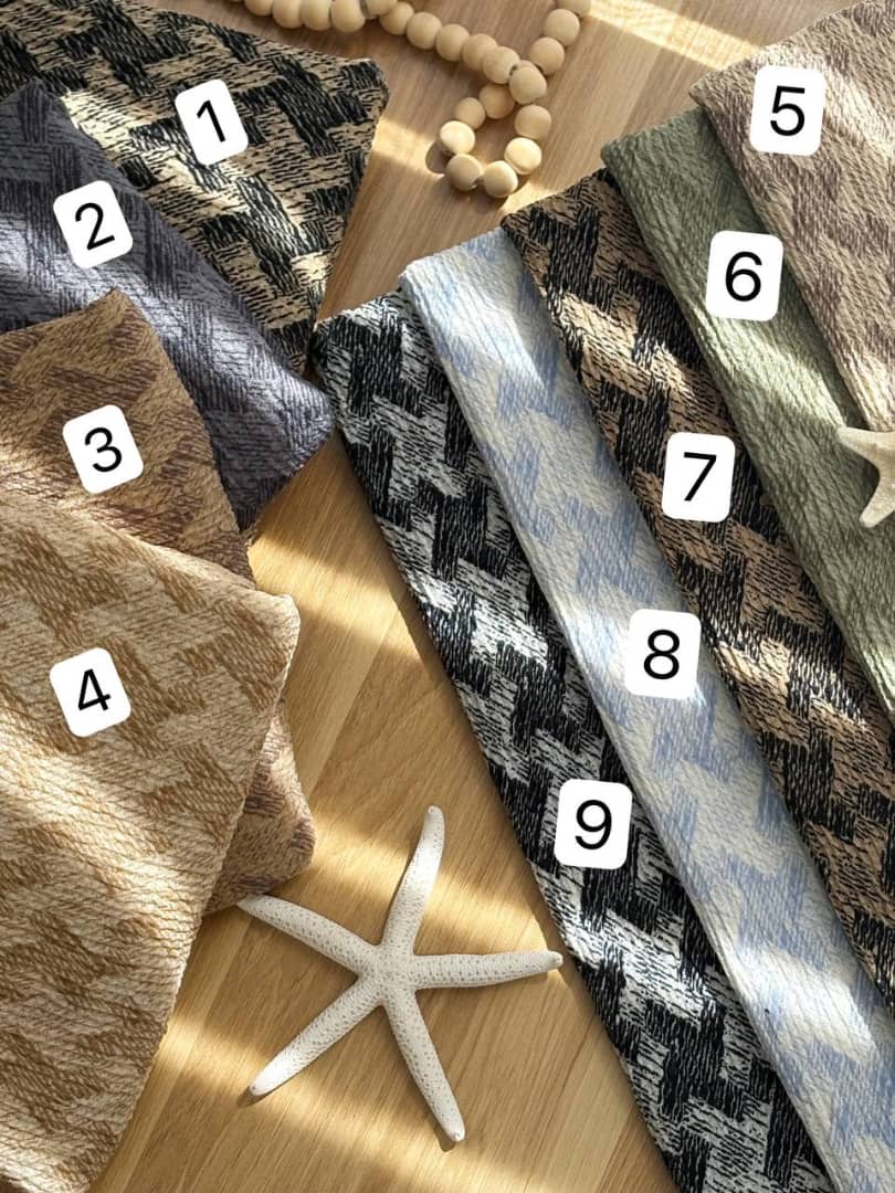 1506- شال چایی ریش دار