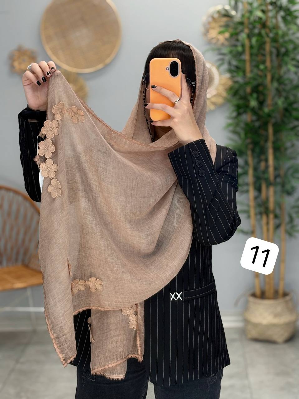 1511- شال گل برجسته