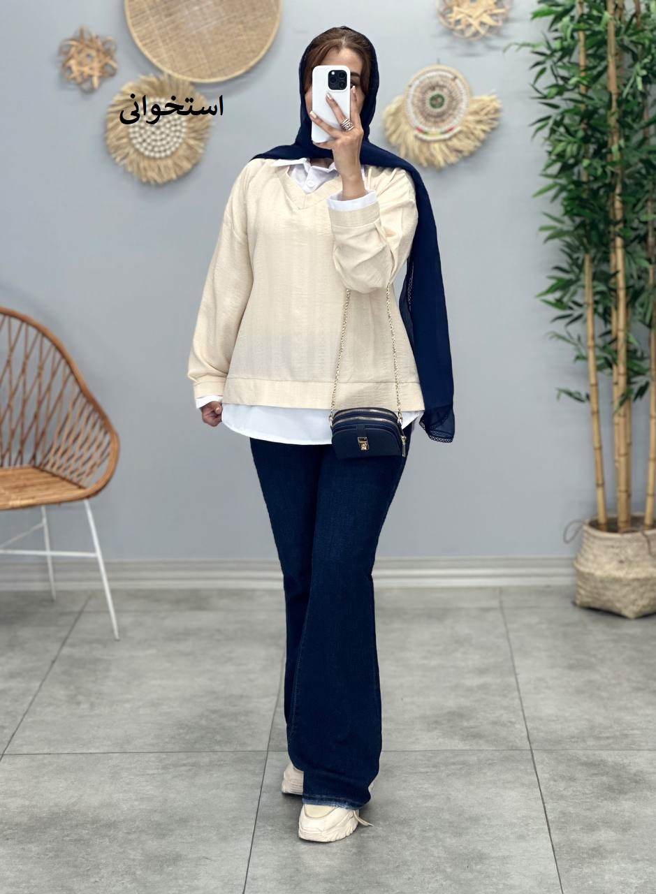 1528-شومیز ترکیبی آنیل