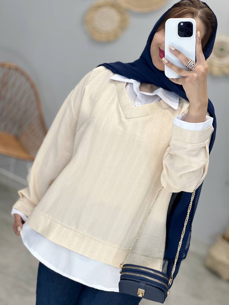 1528-شومیز ترکیبی آنیل