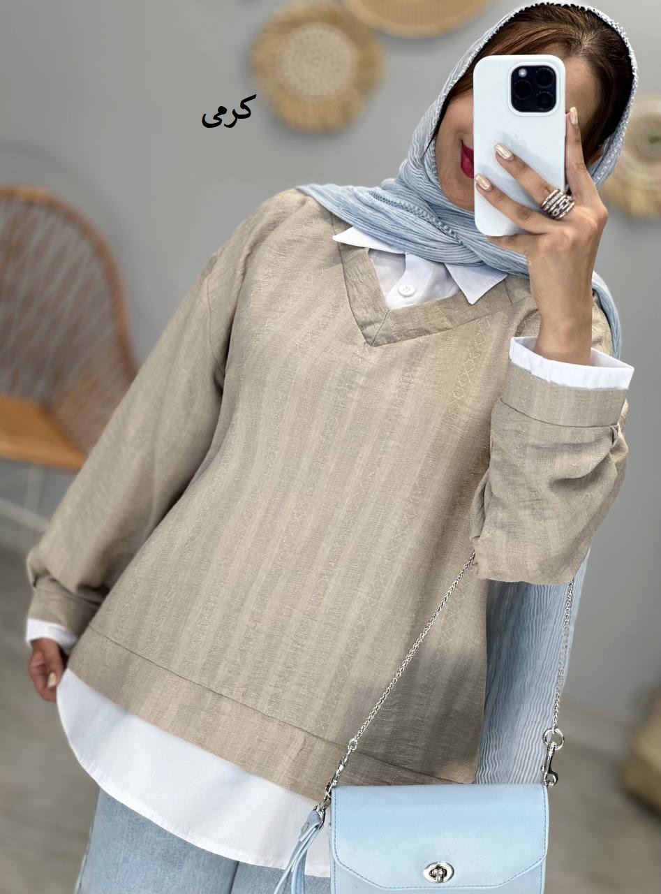 1528-شومیز ترکیبی آنیل