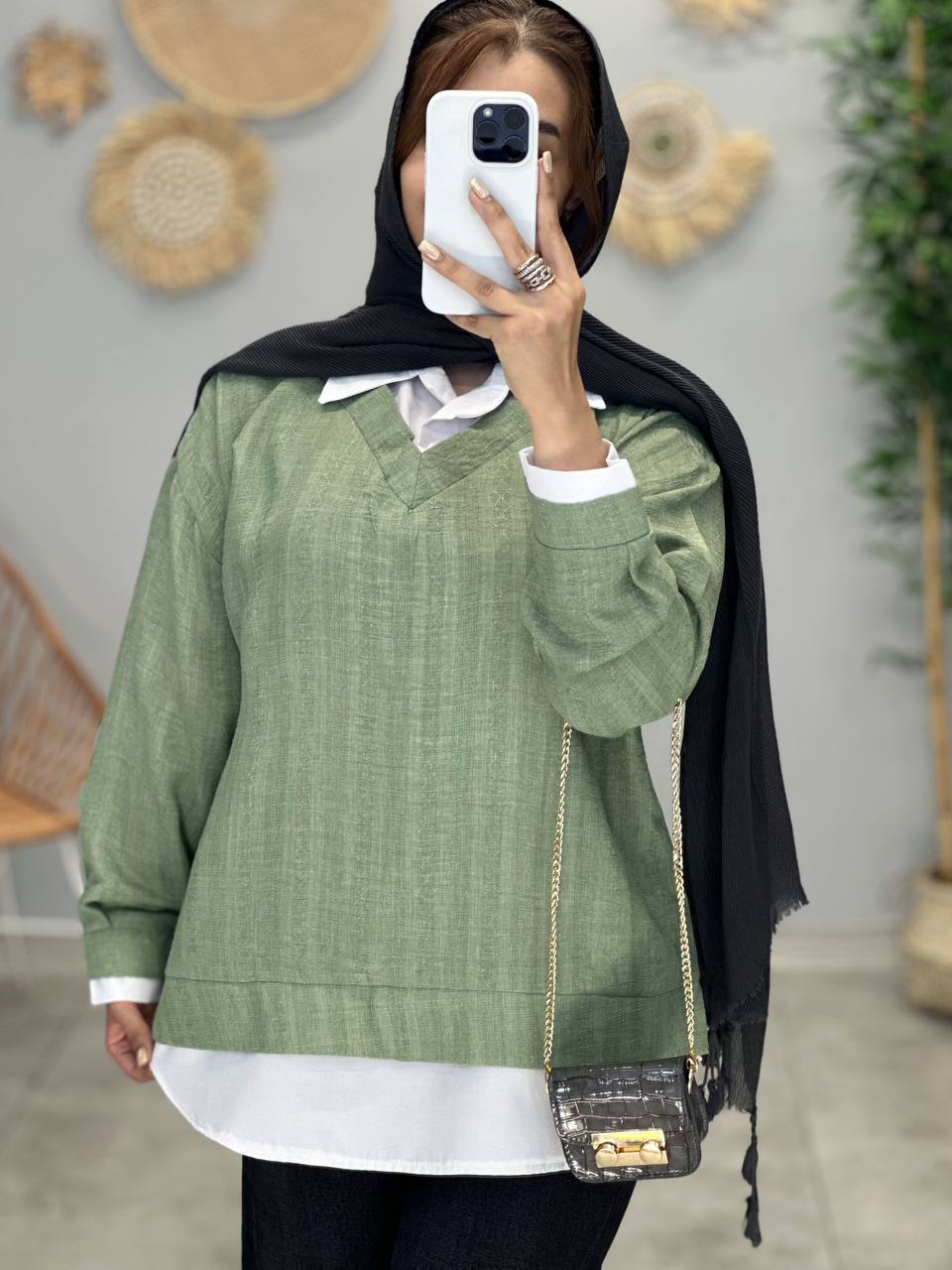 1528-شومیز ترکیبی آنیل