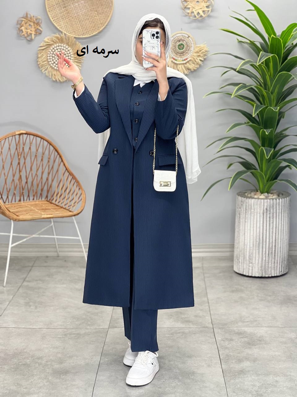 1539-ست سه تیکه بلند دیپلمات