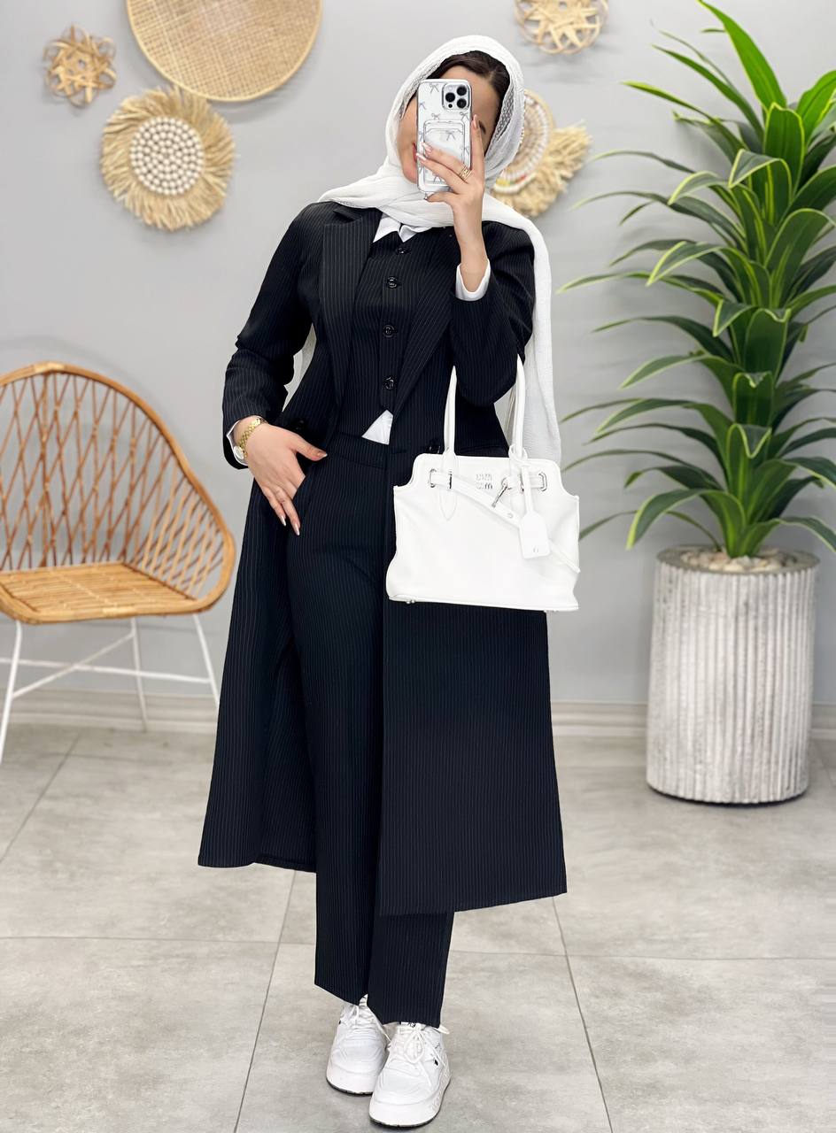 1539-ست سه تیکه بلند دیپلمات