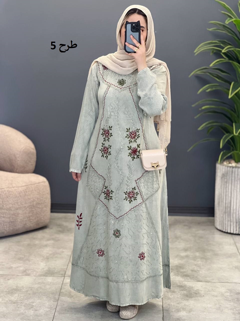 1544- پیراهن سنگشور نگین کاری