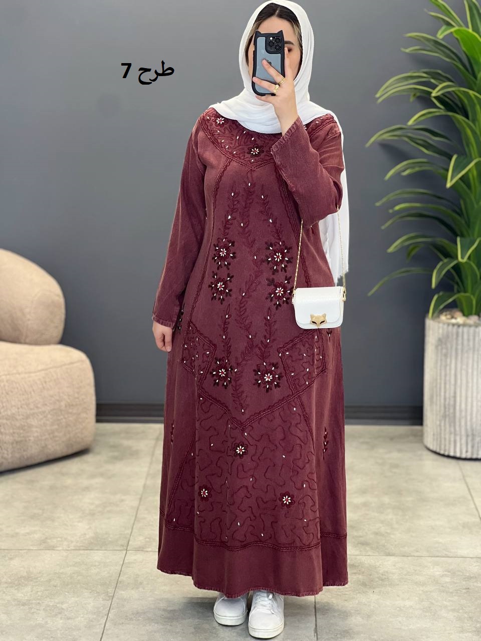 1544- پیراهن سنگشور نگین کاری