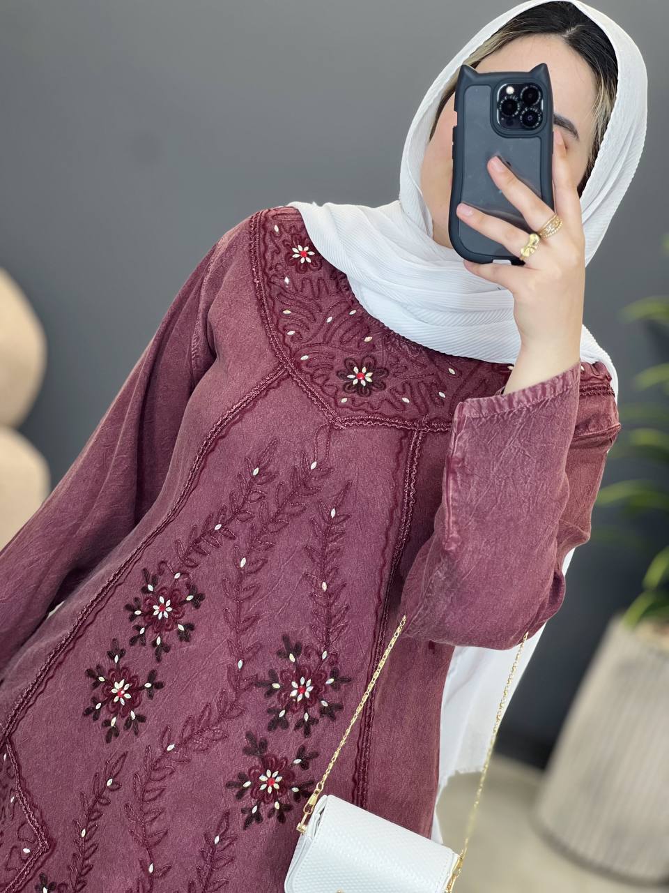 1544- پیراهن سنگشور نگین کاری