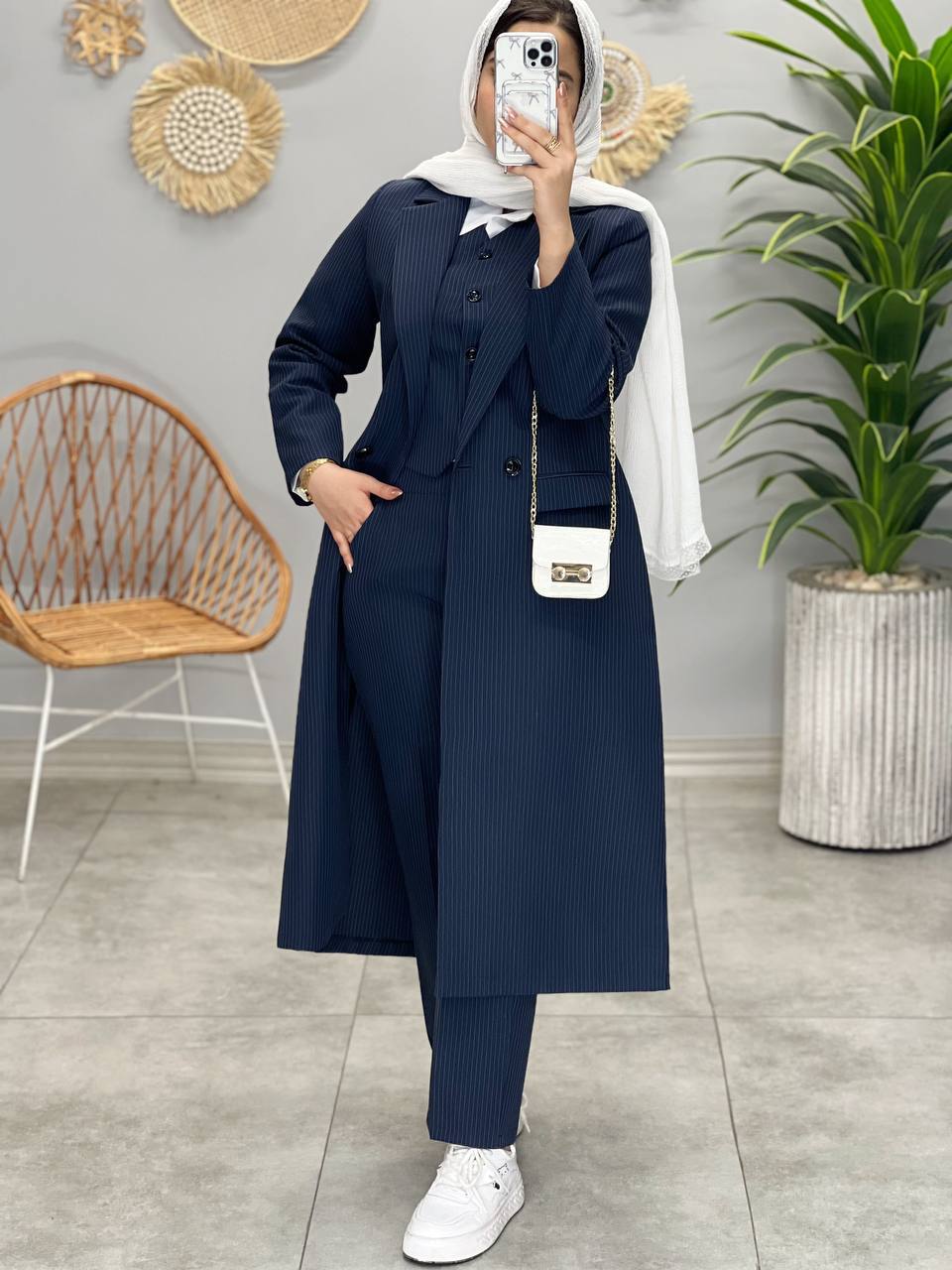 1326- ست سه تیکه بلند دیپلمات