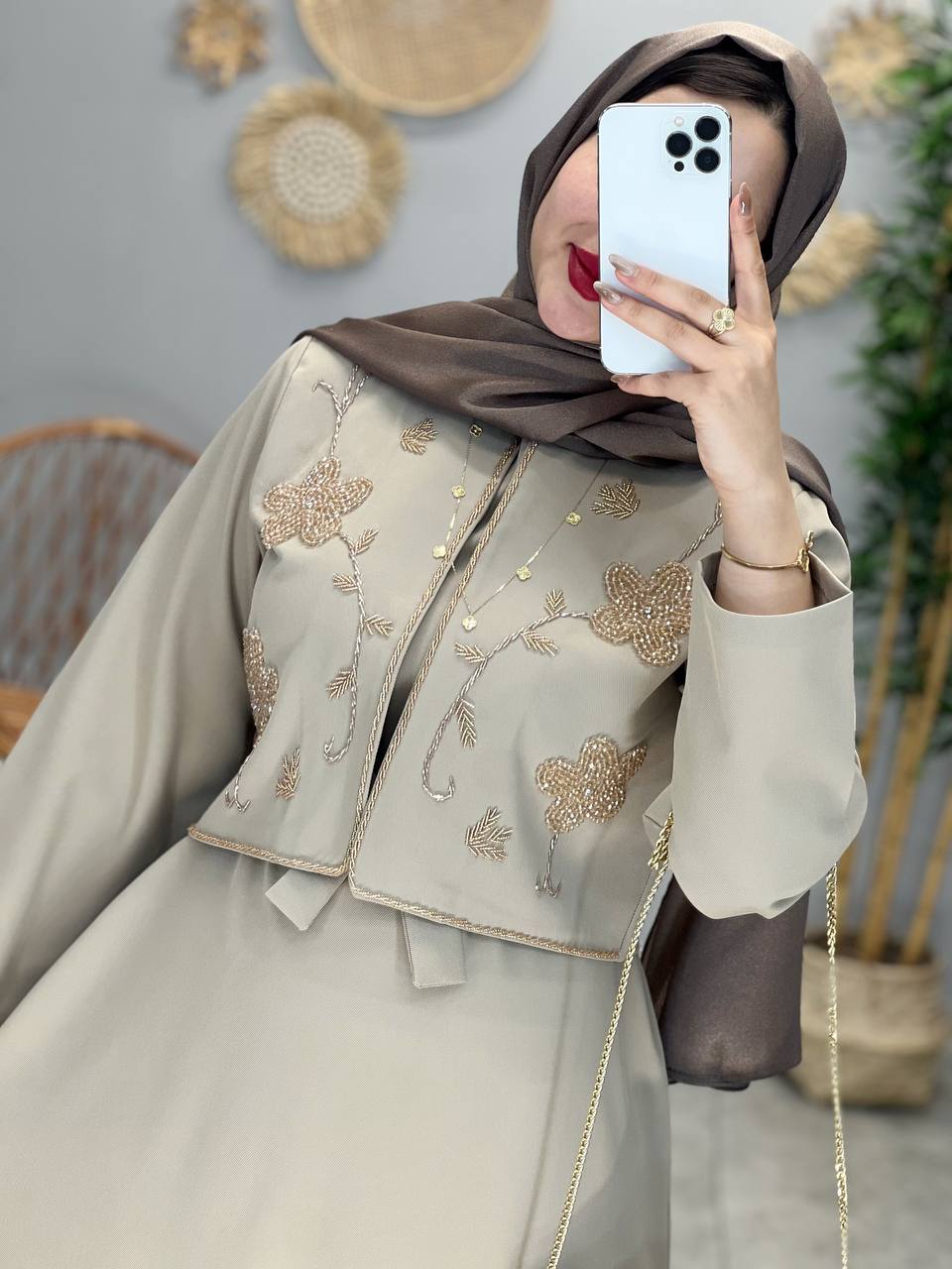 1502- کت و سارافون سنگدوزی