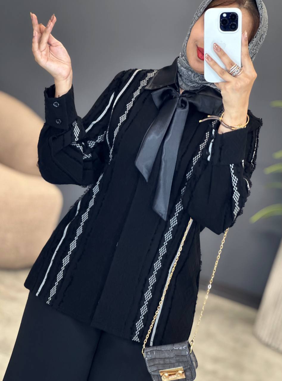 1580- شومیز حریر کرواتی