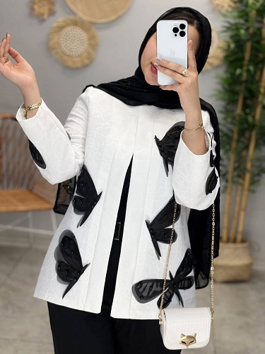 1582- کت ژاکارد هانی