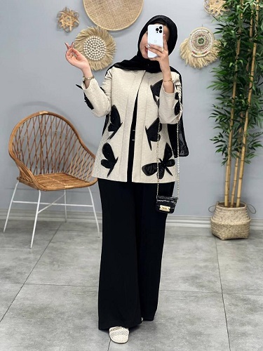 1582- کت ژاکارد هانی