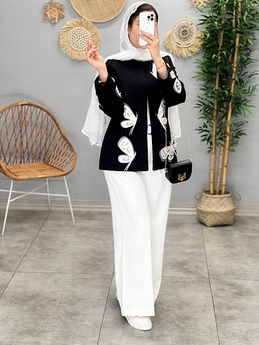 1582- کت ژاکارد هانی