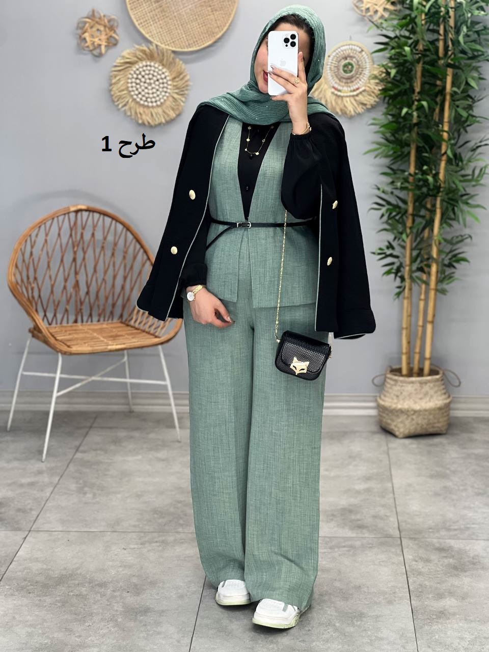 1586- ست سه تیکه مزونی میلان