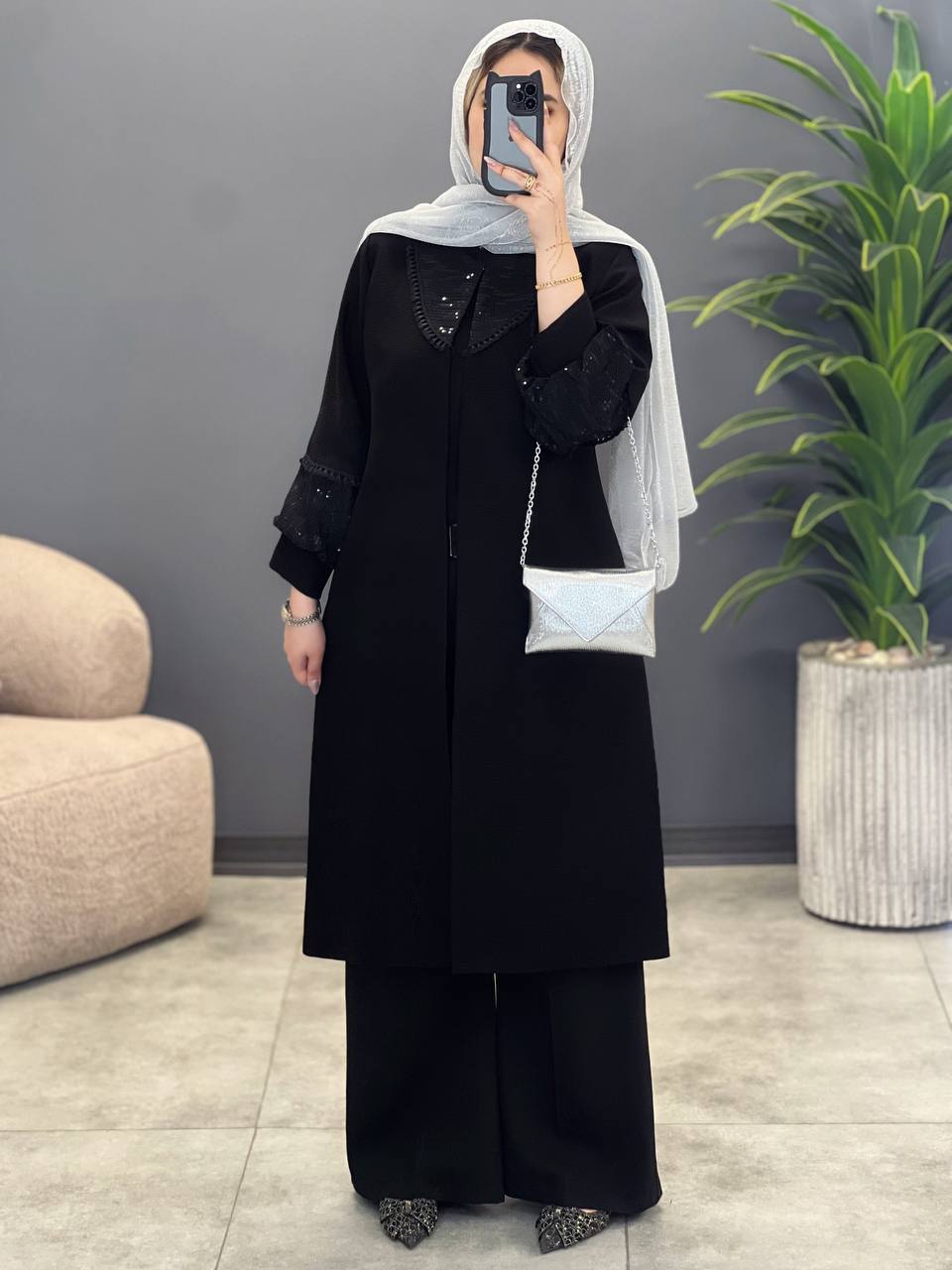 1595- مانتو خرجکار دیار (ویژه محرم)