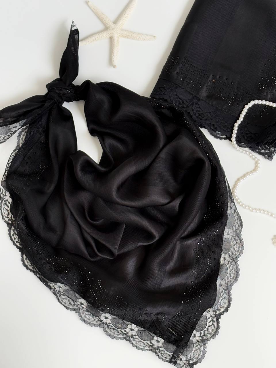 1598- روسری دور گیپور نگین