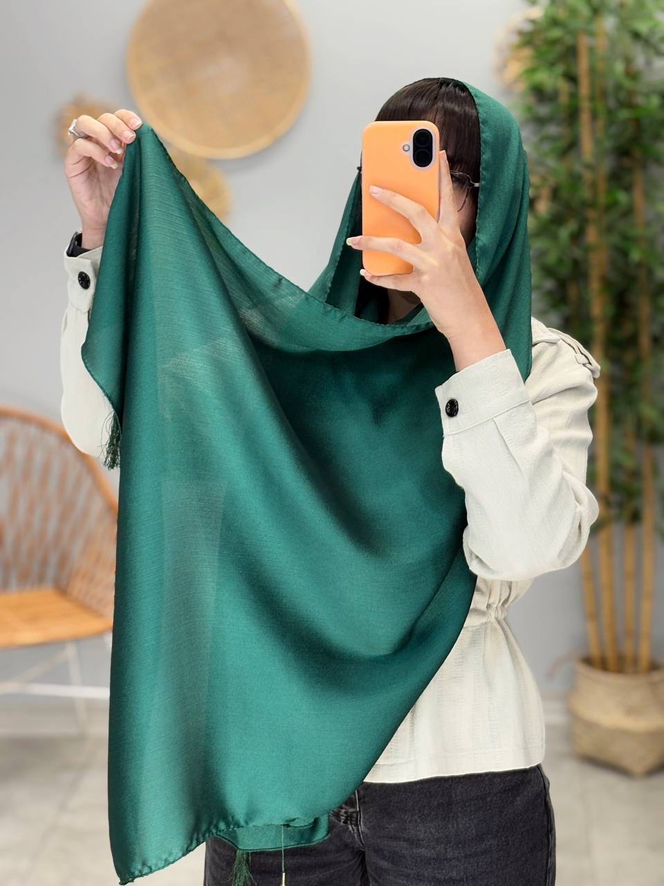 1601- شال کریستال ساده