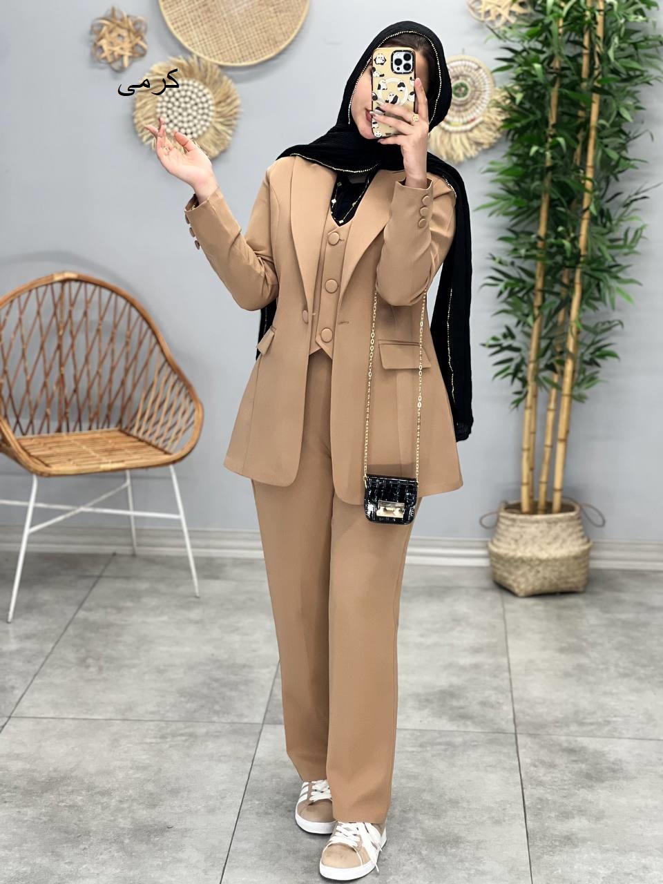 1606- ست کت وشلوار جلیقه شاهیکا