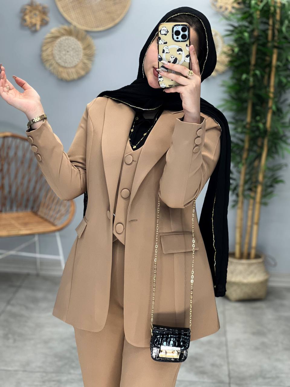 1606- ست کت وشلوار جلیقه شاهیکا