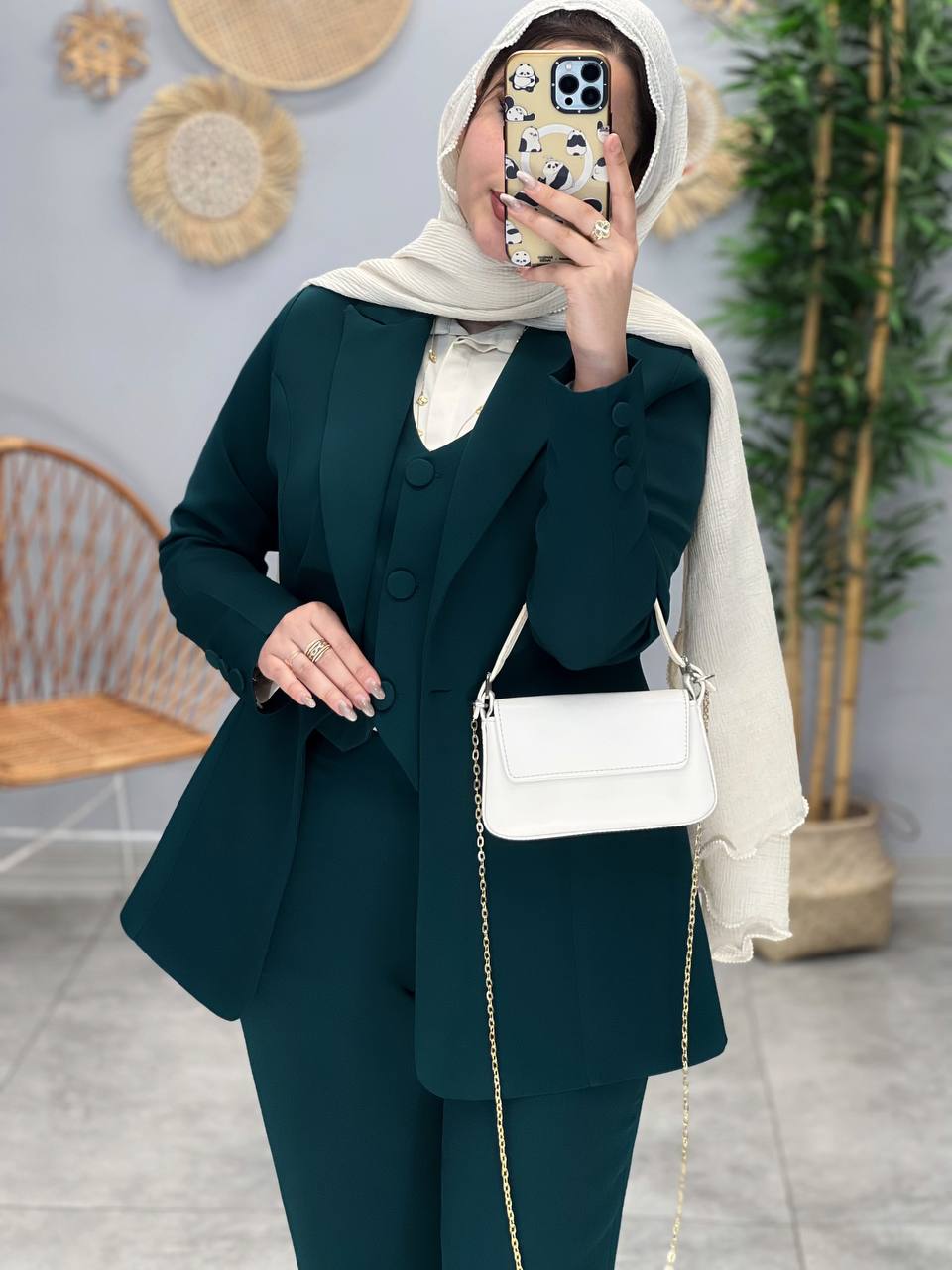 1606- ست کت وشلوار جلیقه شاهیکا