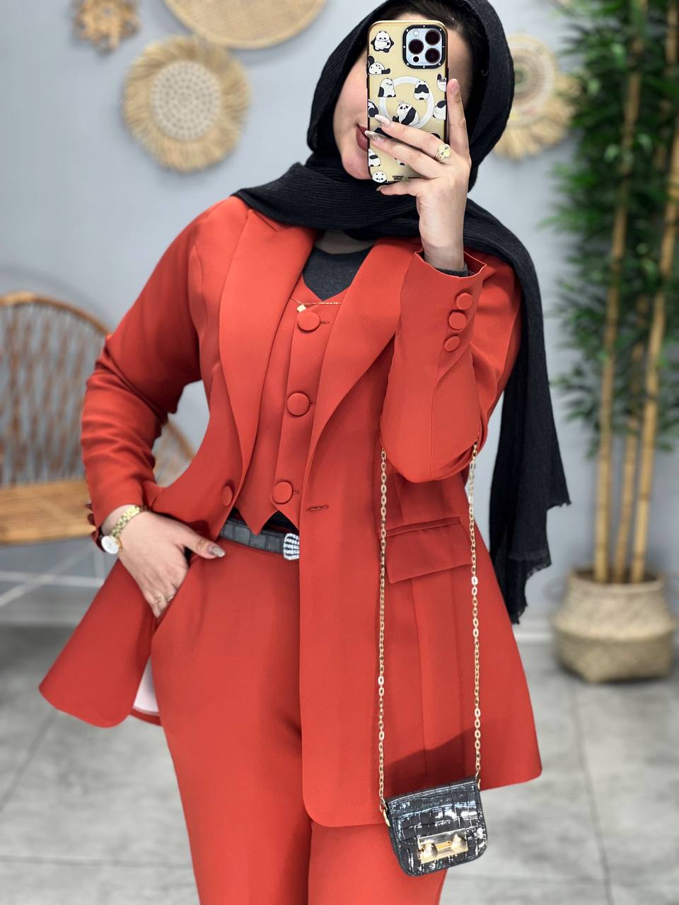 1606- ست کت وشلوار جلیقه شاهیکا