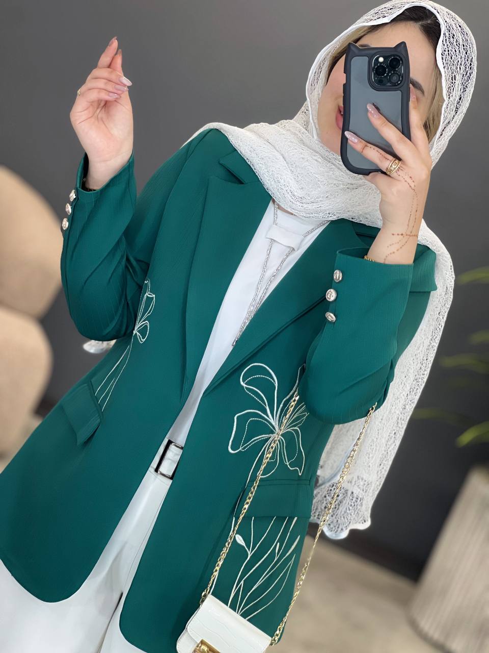 1609- کت دیپلمات گلدوزی