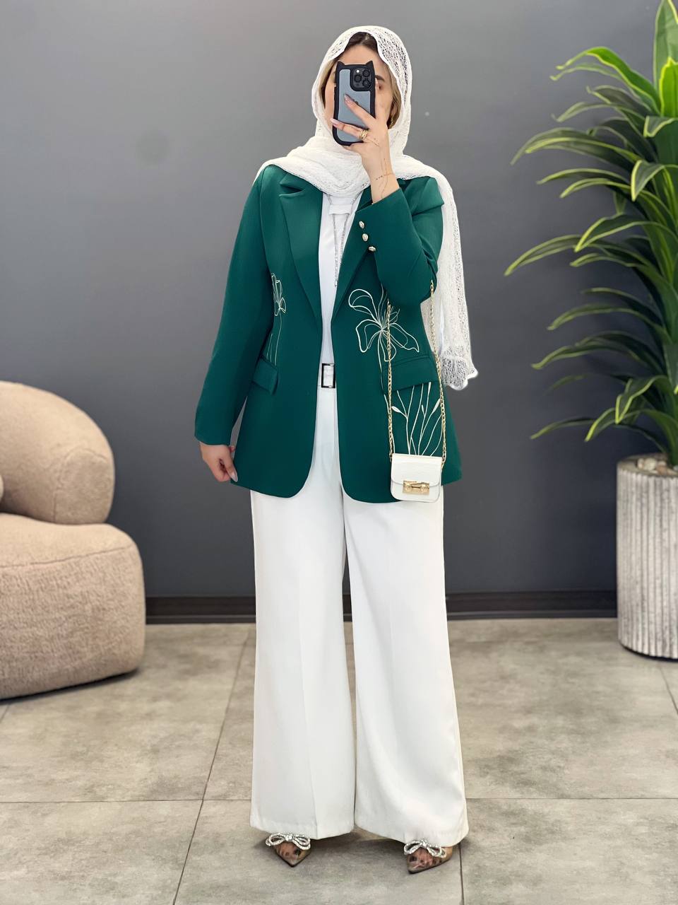 1609- کت دیپلمات گلدوزی