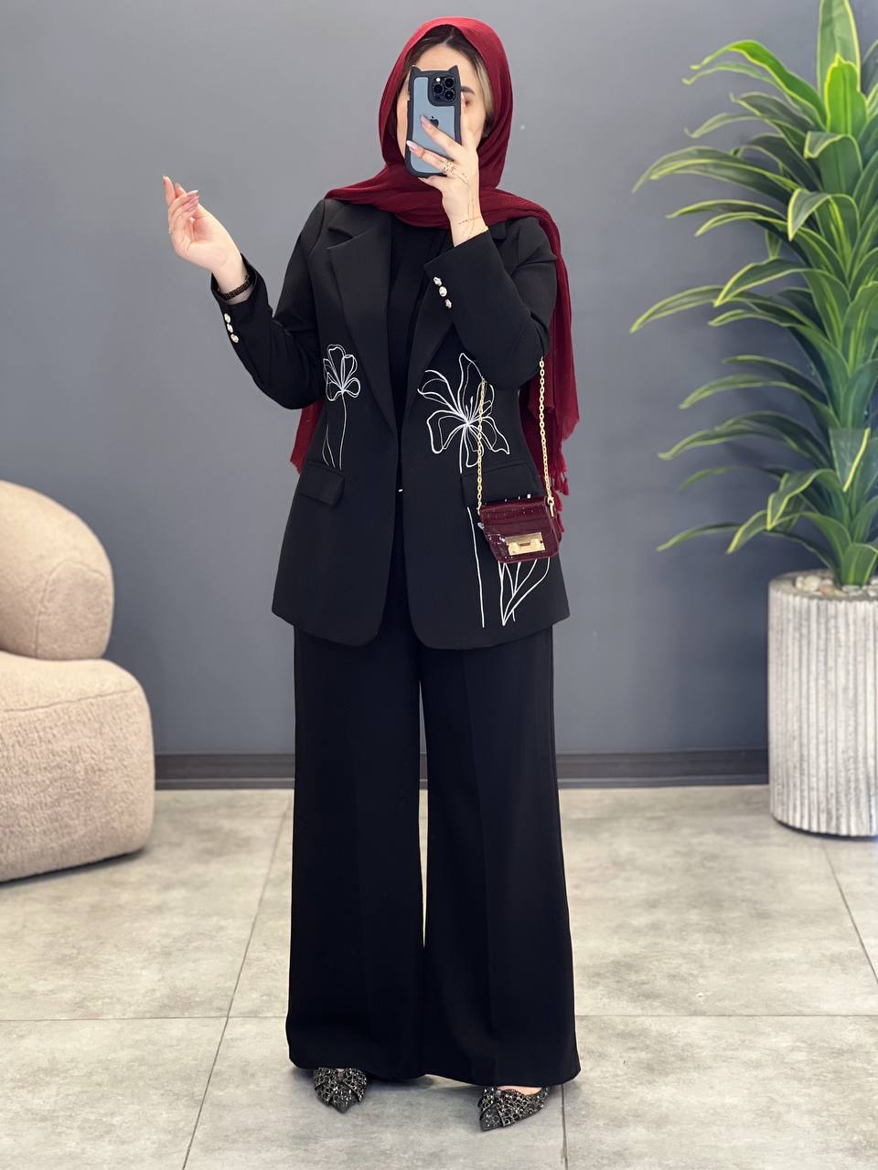 1609- کت دیپلمات گلدوزی