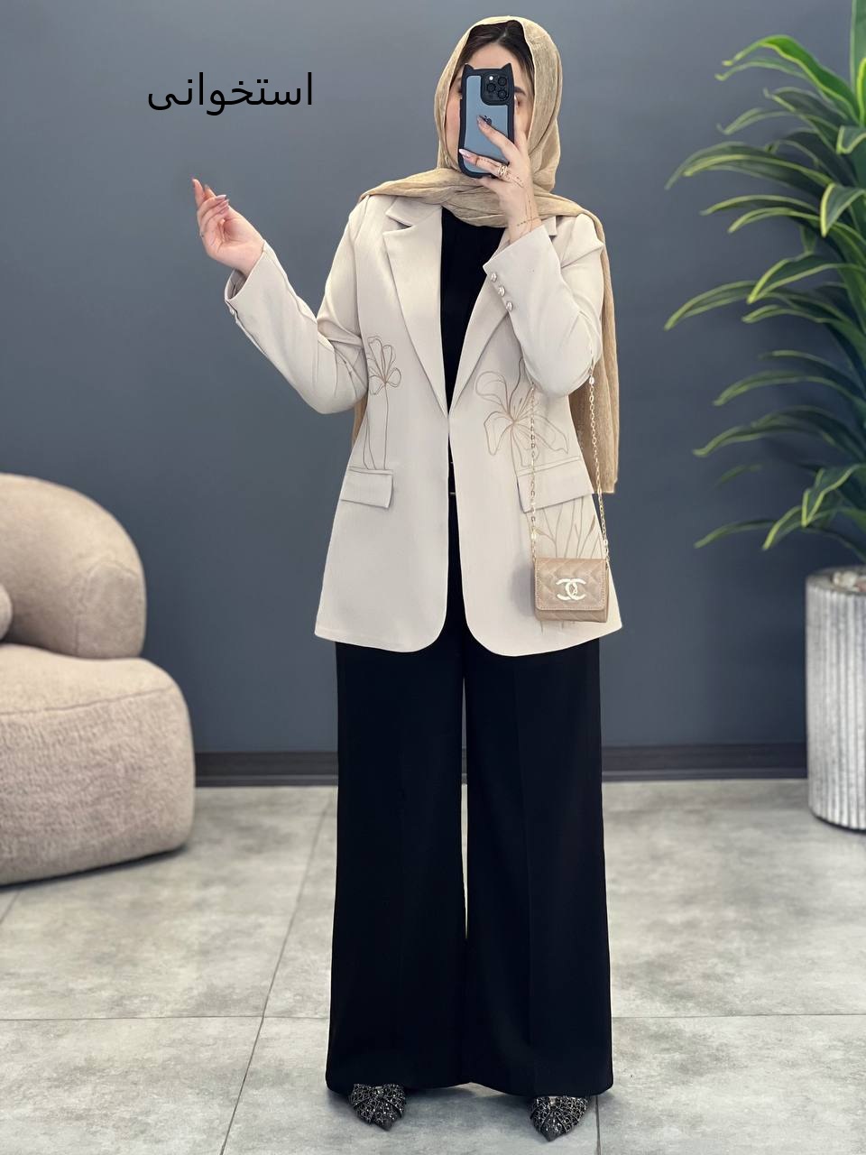 1609- کت دیپلمات گلدوزی