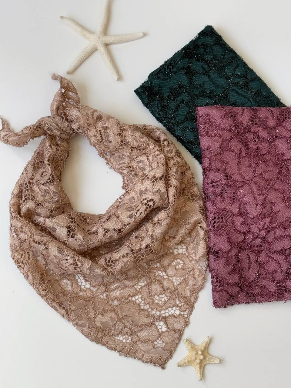 1614- مینی اسکارف سه گوشه لمه