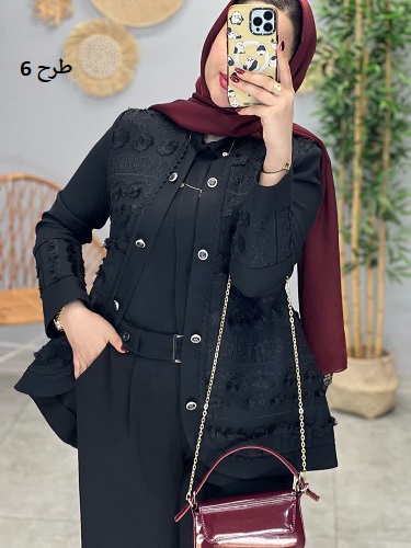 1611- کت لینن سوزن دوزی