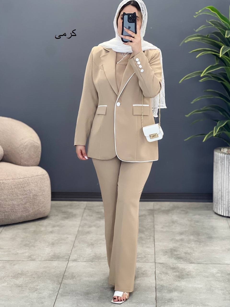 1623- کت و شلوار زرین