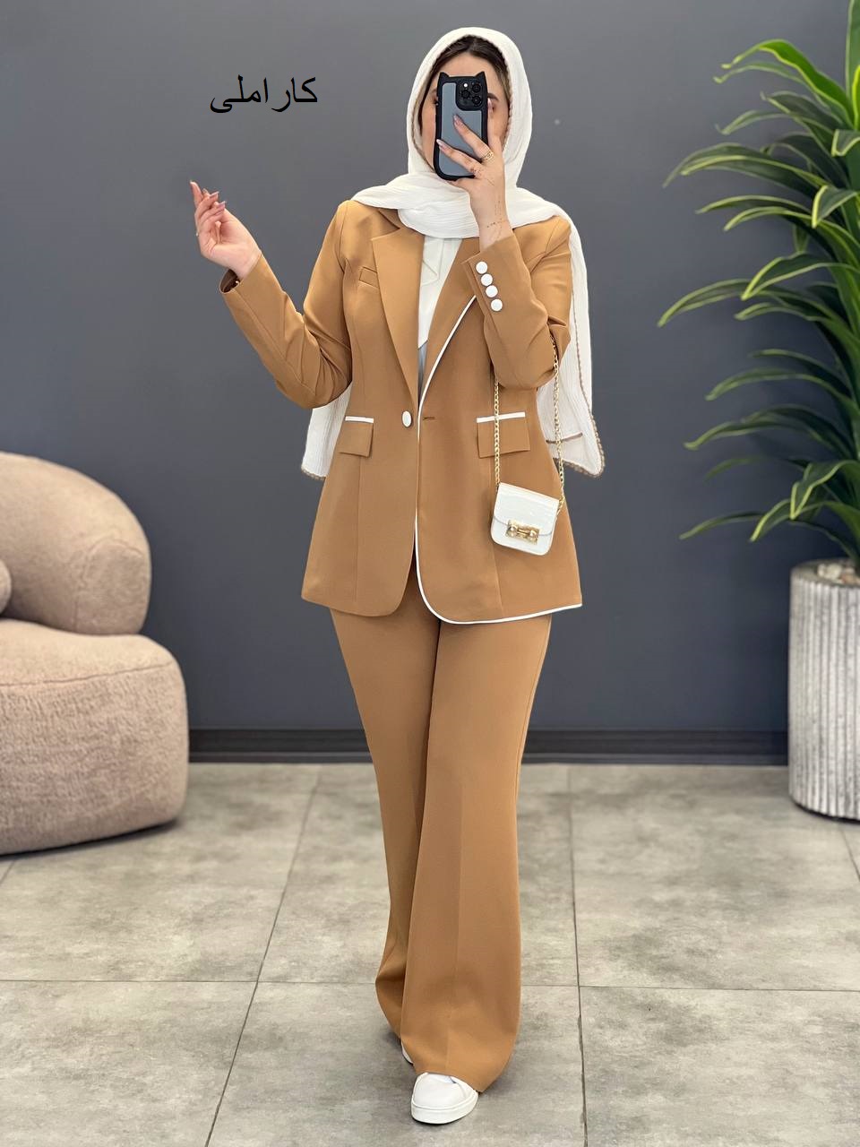 1623- کت و شلوار زرین