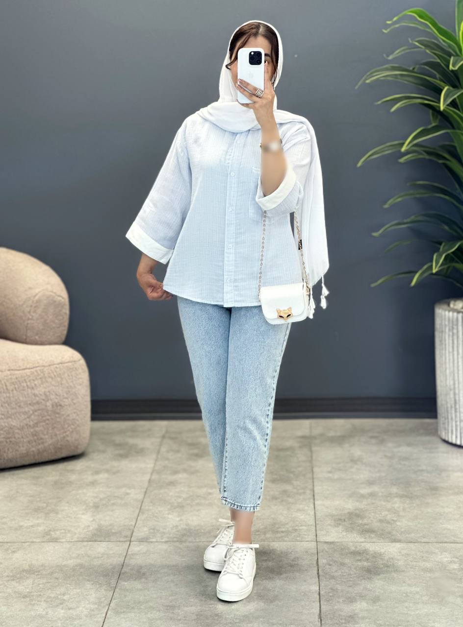 1632- شومیز لینن کد 205482