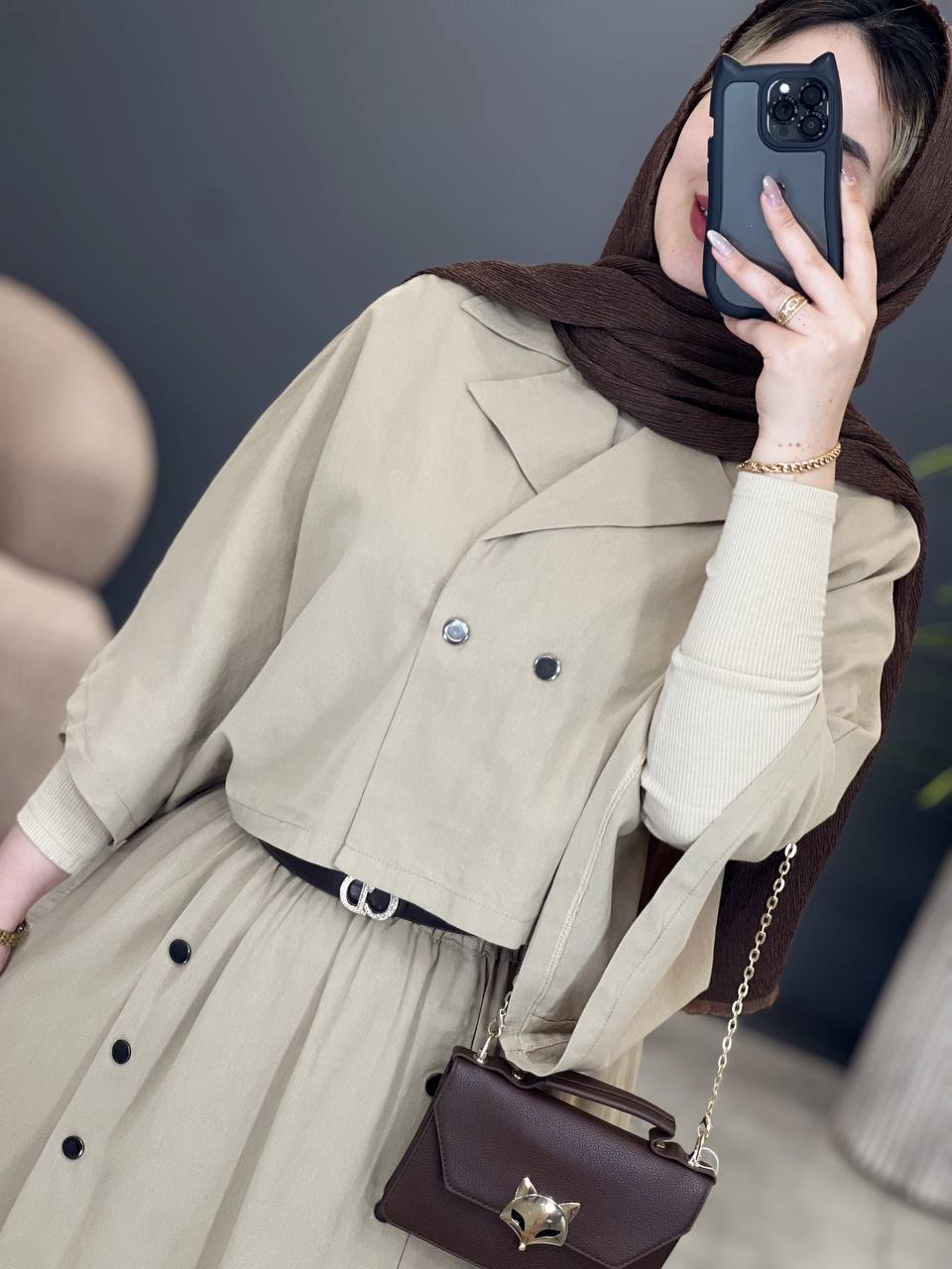 1640- کت و دامن شیلا