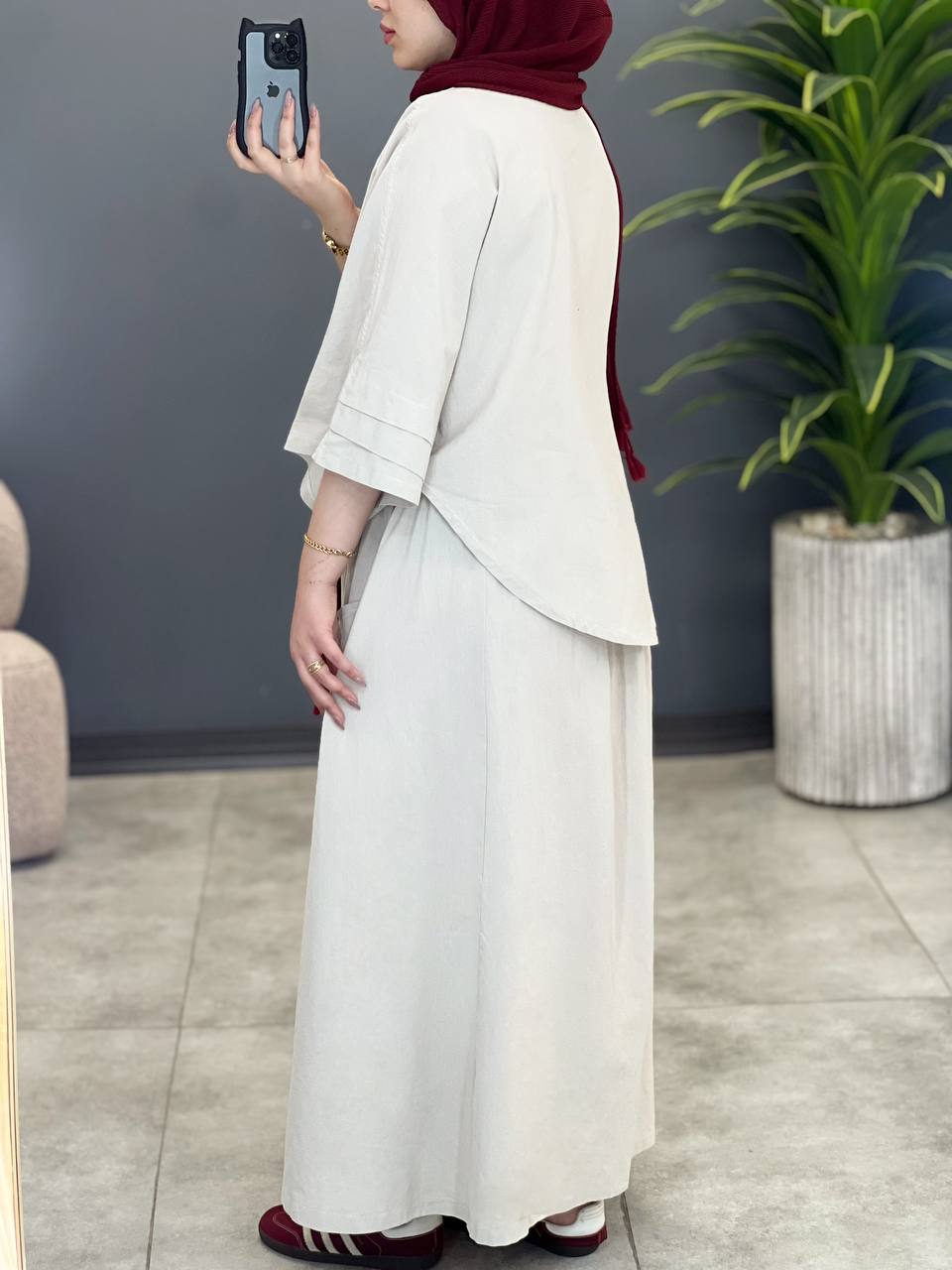 1647- شومیز و دامن صدف