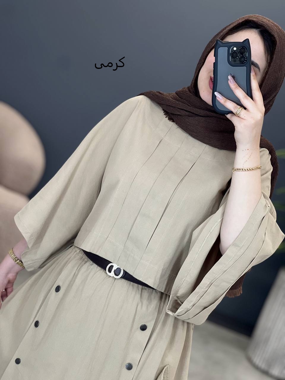 1647- شومیز و دامن صدف