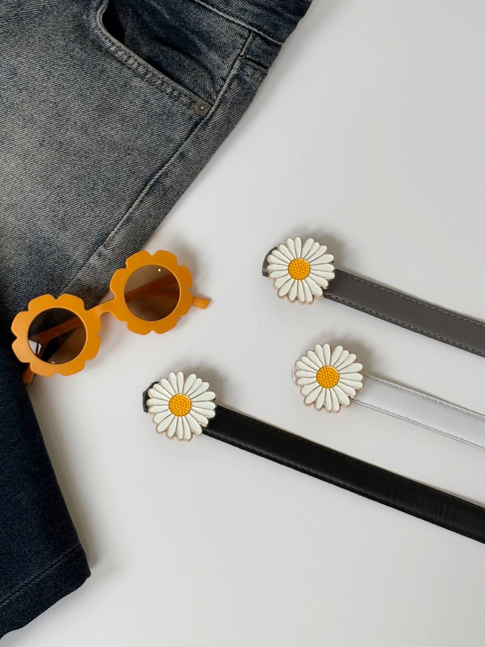 1660- کمربند دوختی 2/5 سانت پلاک دار