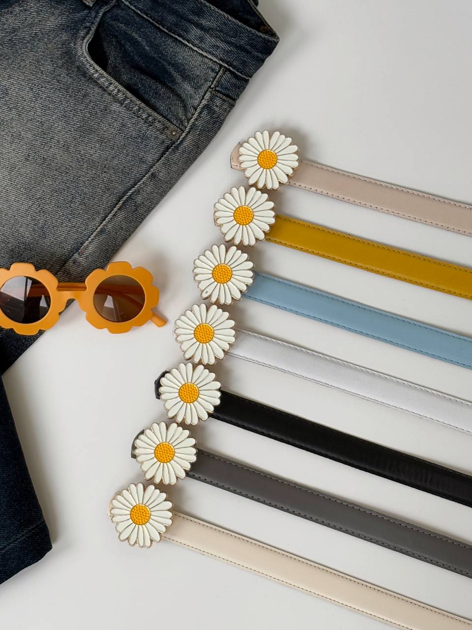 1660- کمربند دوختی 2/5 سانت پلاک دار