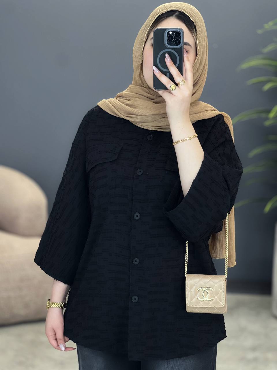 1672- شومیز مانتویی کیانا