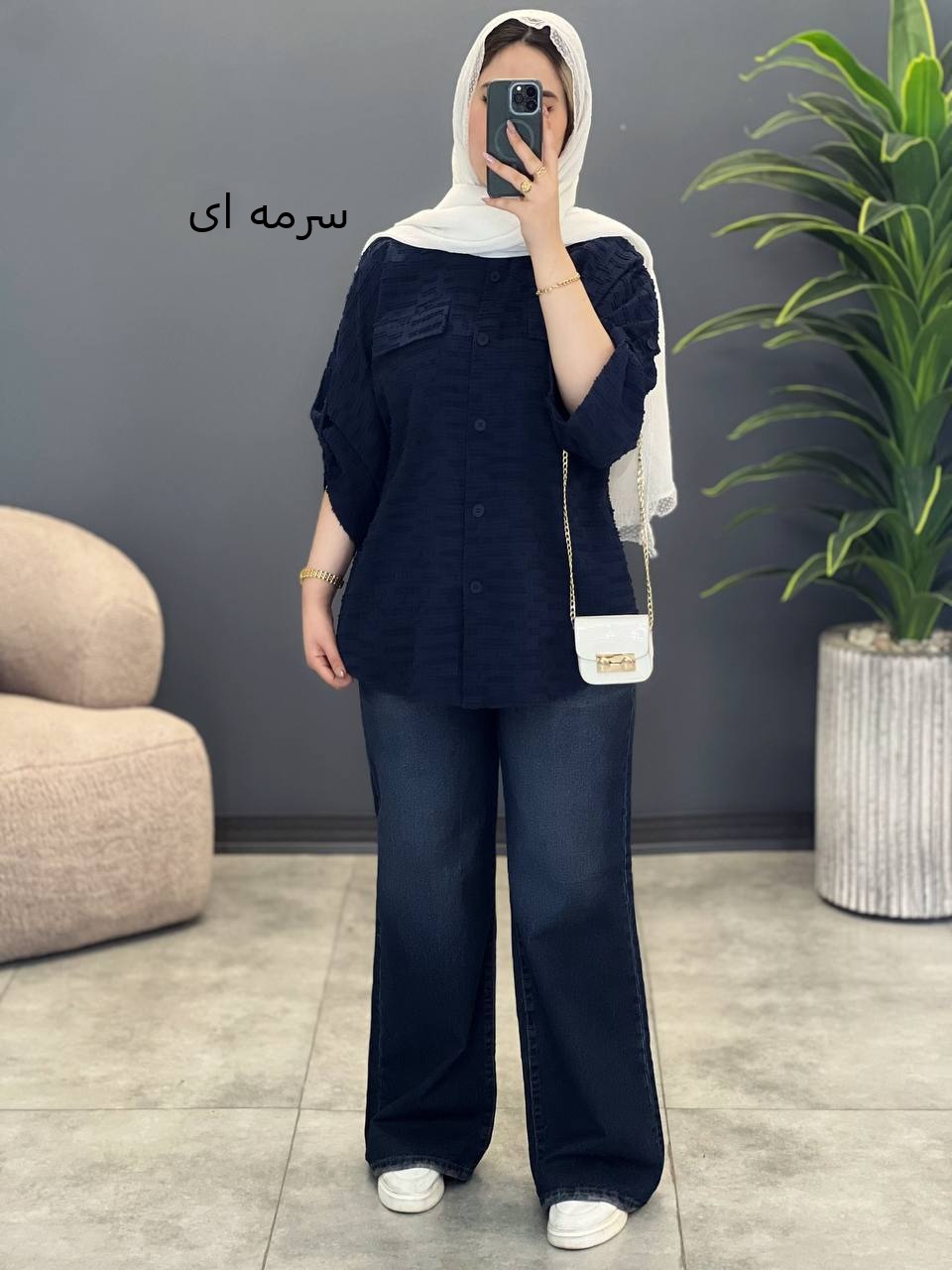 1672- شومیز مانتویی کیانا