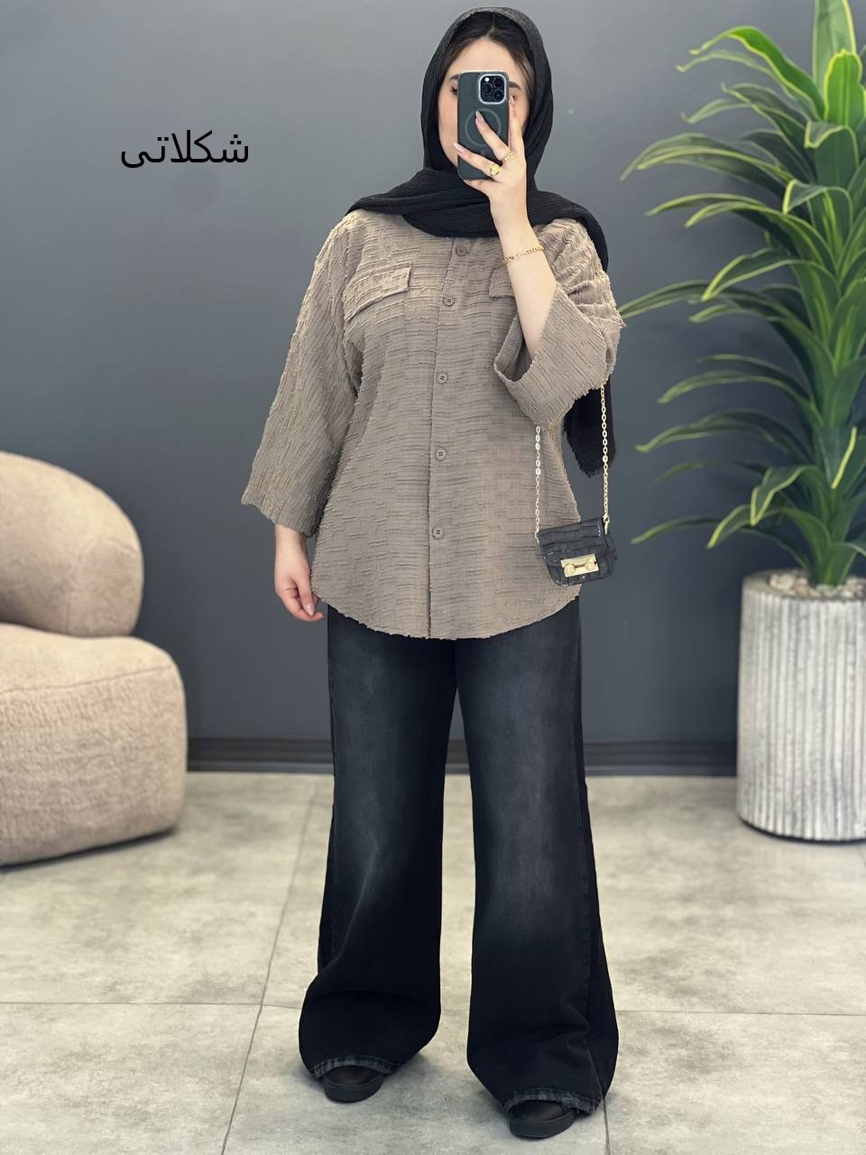 1672- شومیز مانتویی کیانا