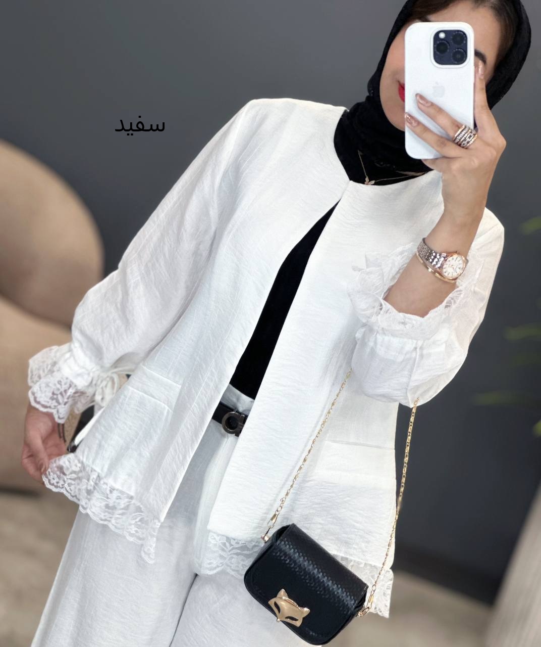 1673- کت و شلوار شکوفه