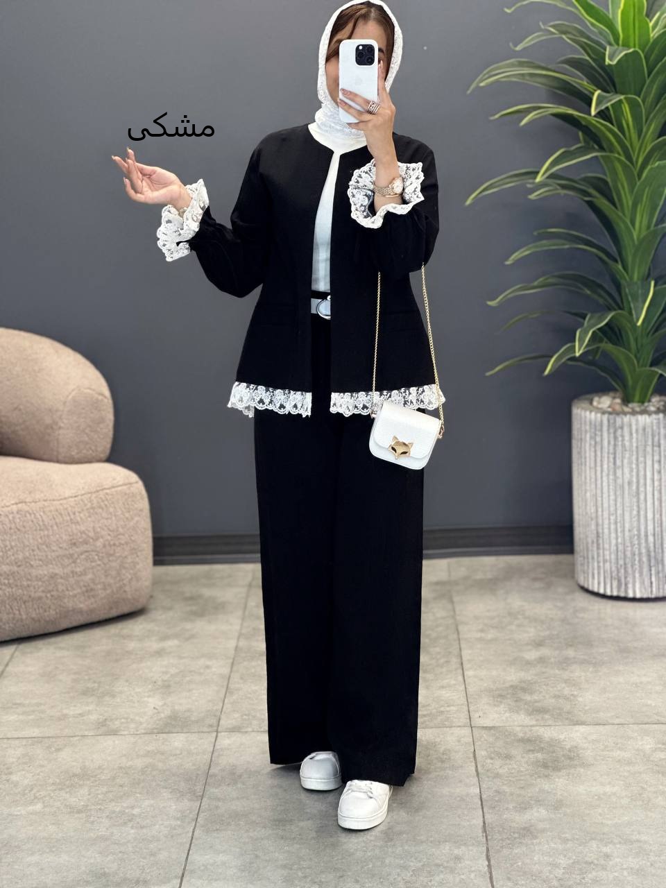 1673- کت و شلوار شکوفه