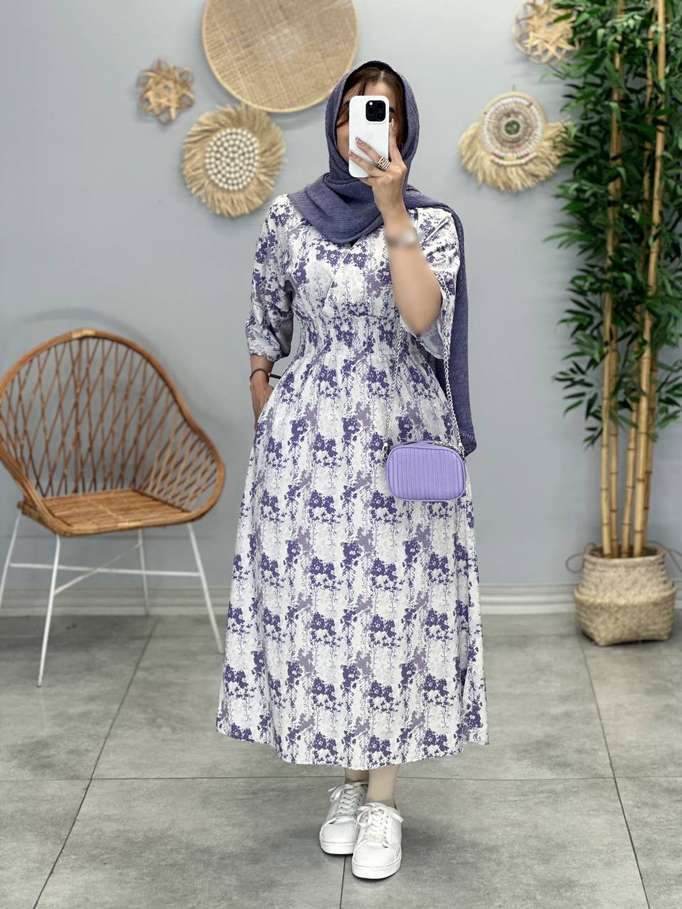 1674- پیراهن لوندر