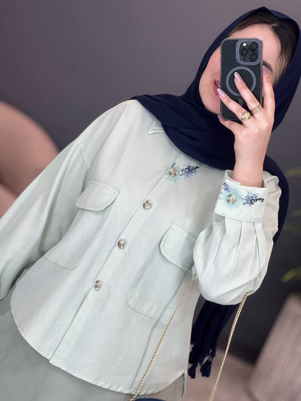 1689- شومیز و دامن دیلان