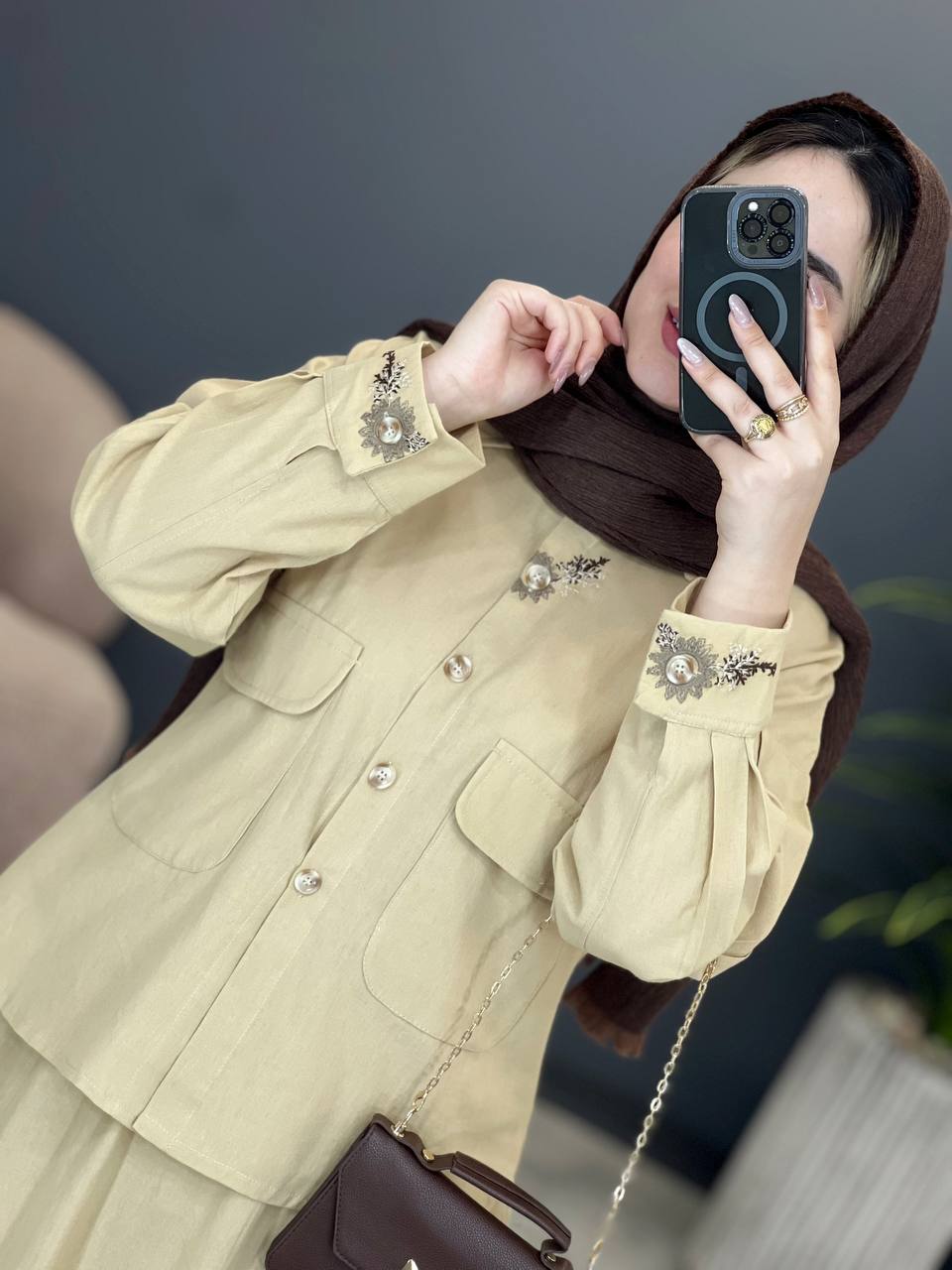 1689- شومیز و دامن دیلان