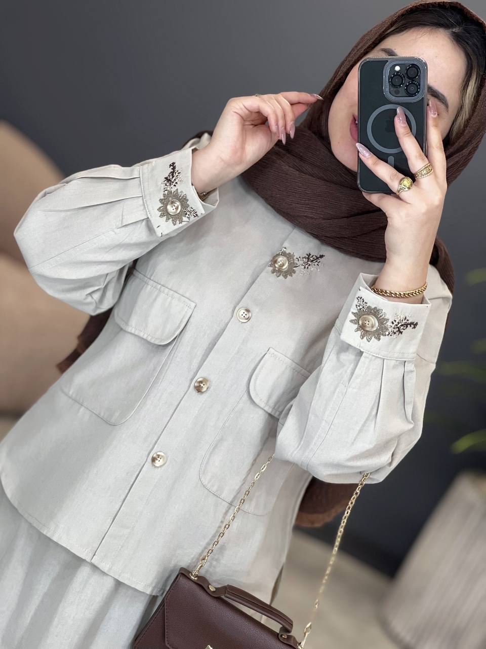 1689- شومیز و دامن دیلان