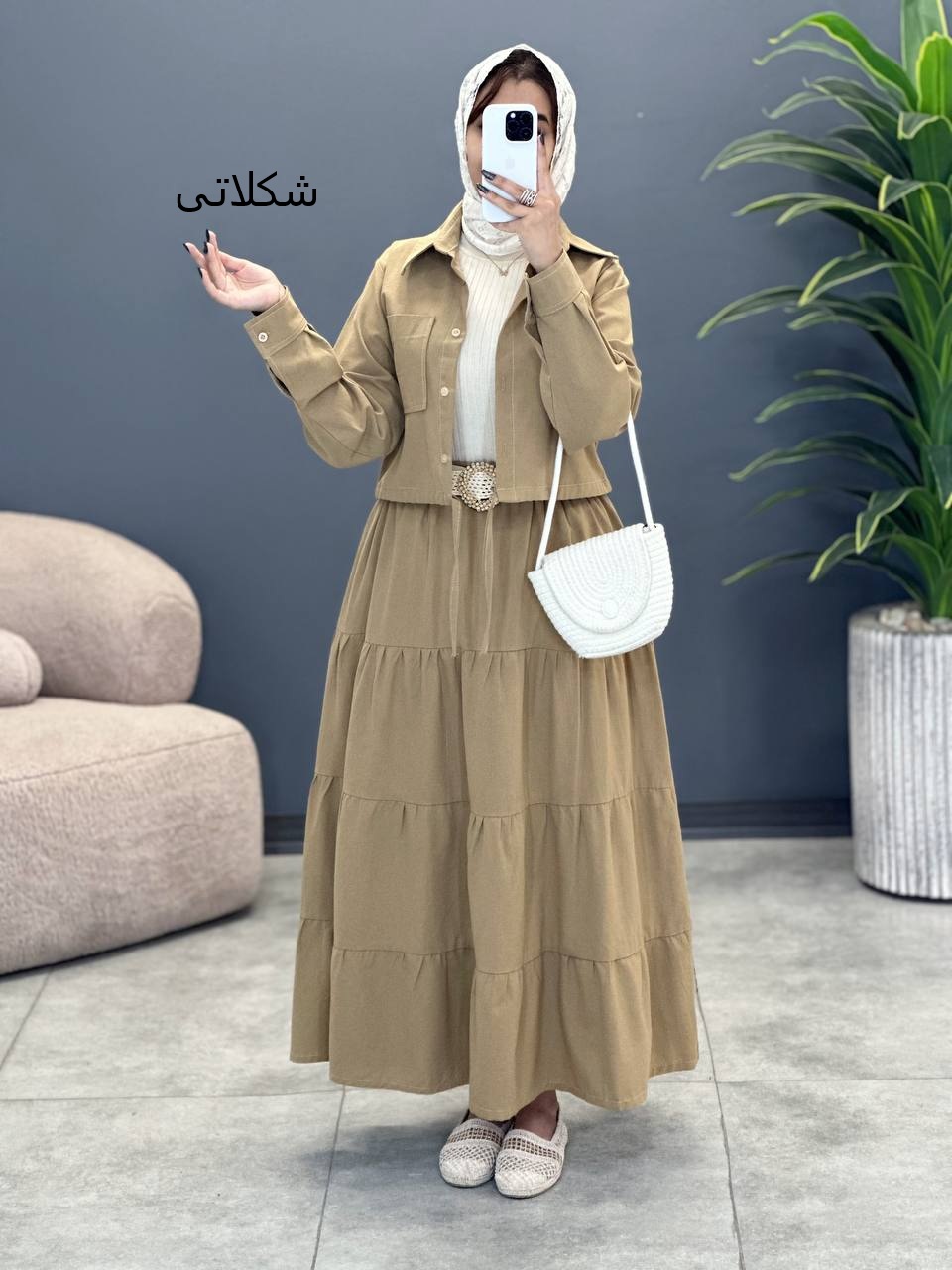 1706- شومیز و دامن لاوین